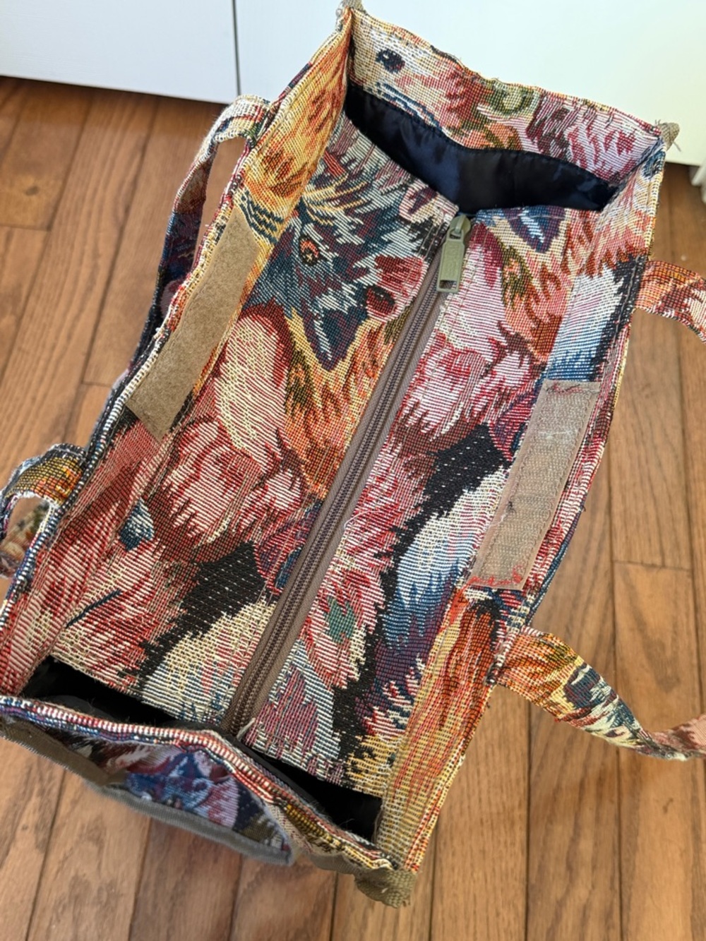 Tapestry Cat Tote Bag    Multicolor Cats - Picture 6 of 14